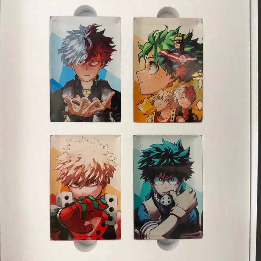 [BUNJANG] My Hero Academia Special Illustration Book Acrylic Block Set ( Todoroki, Midoriya, Bakugo, All Might ) / 히로아카 스페셜 일러스트북 아크릴블록 4종 일괄