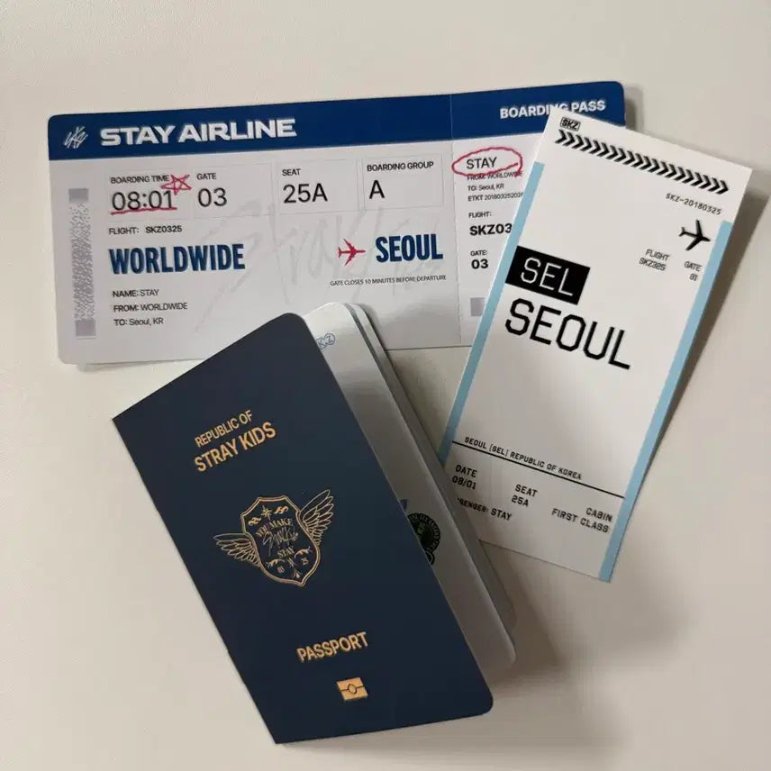 [BUNJANG] Stray Kids Seoul Pop-up EAATW SKZOO POB Set / 스트레이키즈 서울 팝업 특전 세트
