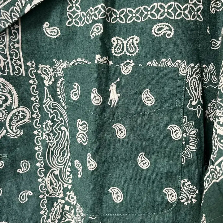 [BUNJANG] Polo Paisley Short Sleeve Camp Shirt XL / 폴로 페이즐리 반팔 캠프 셔츠