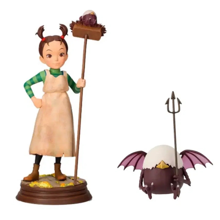 [BUNJANG] Studio Ghibli Anya and the Witch Chibi Demon Anya Resin Figure Bundle Set / (일괄) 지브리 아야와 마녀 피규어 치비데몬 아야 레진