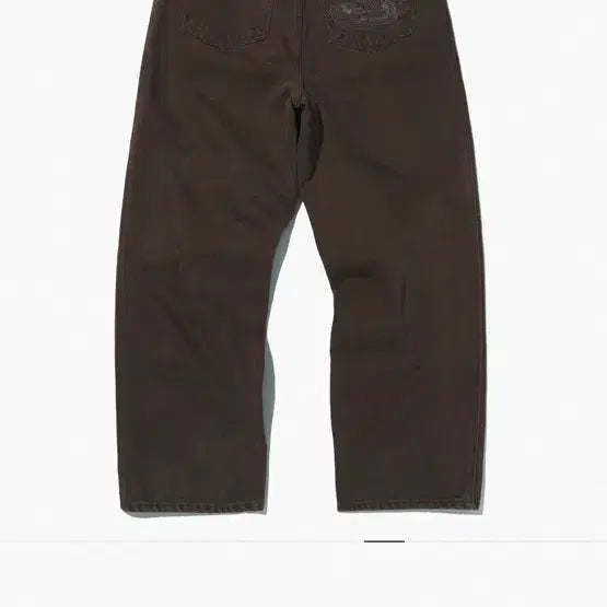 [BUNJANG] Suede Brown Denim Pants / 스웨이드 브라운 데님 팬츠