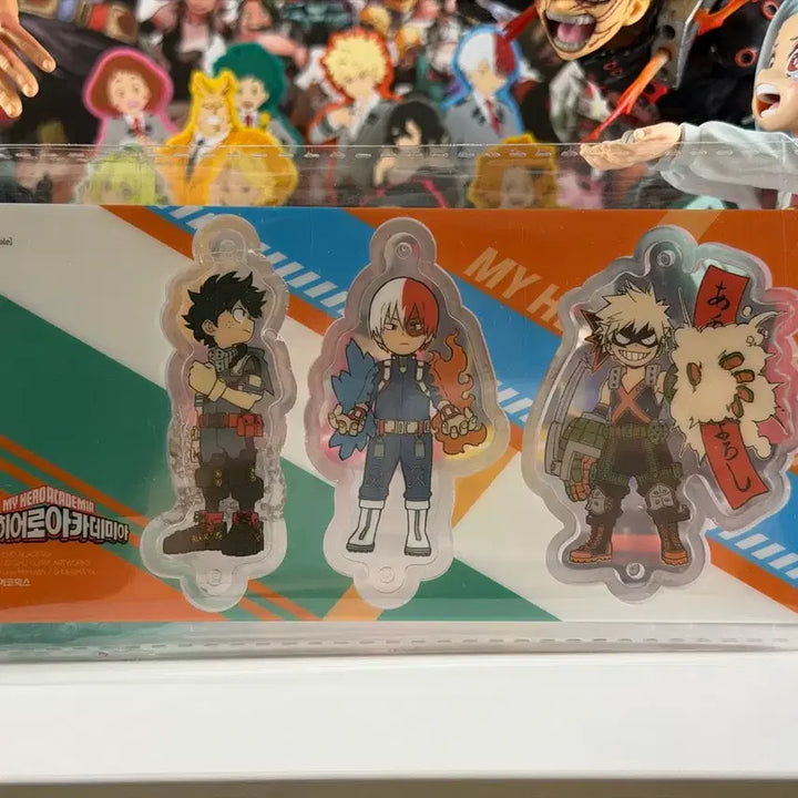 [BUNJANG] My Hero Academia Special Illustration Book Acrylic Keychain Set (3 Members) / 나의 히어로 아카데미아 스페셜 일러스트북 수록 아크릴 키링 3낭
