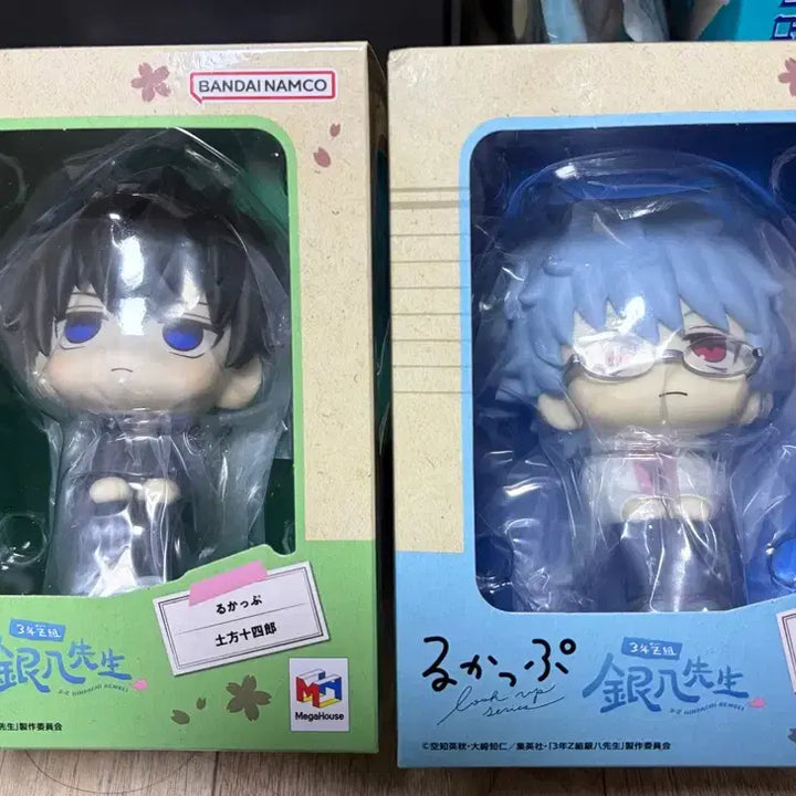 [BUNJANG] Gintama Sangetsu Gintoki &amp; Hijikata Look Up Figure Set (Unsealed, Includes POB) / 미개봉) 은혼 삼젯 긴토키, 히지카타 룩업, 특전 일괄 팝니다!