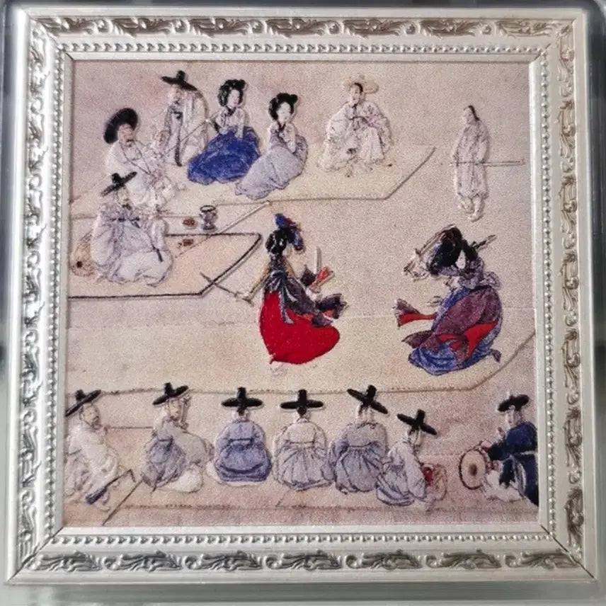 [BUNJANG] 2026 Samoa 1oz Shin Yun-bok "Dancing with Twin Swords" Color Silver Coin / 2026년 사모아 1온스 신윤복의 쌍검대무 색채 은화