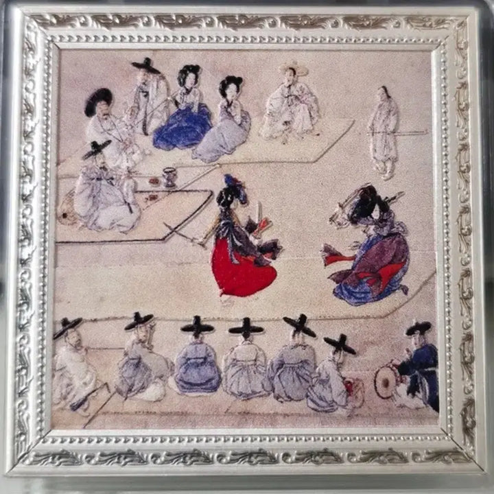 [BUNJANG] 2026 Samoa 1oz Shin Yun-bok "Dancing with Twin Swords" Color Silver Coin / 2026년 사모아 1온스 신윤복의 쌍검대무 색채 은화