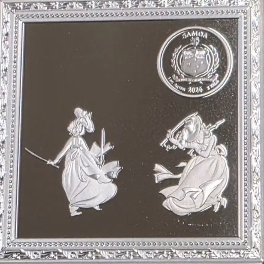 [BUNJANG] 2026 Samoa 1oz Shin Yun-bok "Dancing with Twin Swords" Color Silver Coin / 2026년 사모아 1온스 신윤복의 쌍검대무 색채 은화