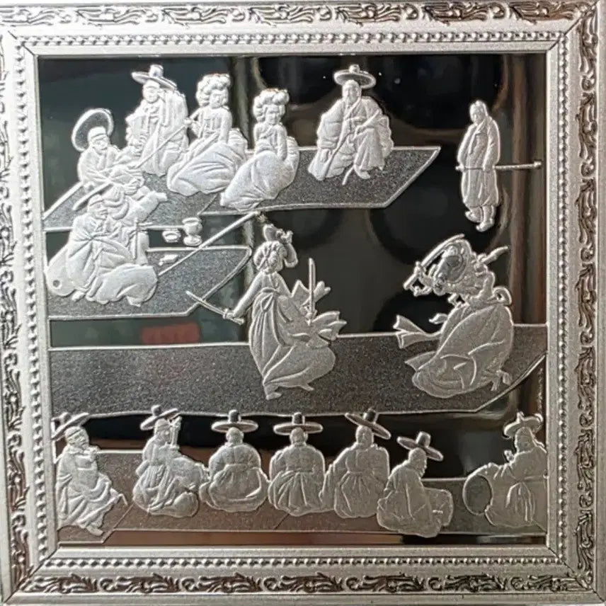 [BUNJANG] 2026 Samoa 1oz Shin Yun-bok "Dancing with Twin Swords" Color Silver Coin / 2026년 사모아 1온스 신윤복의 쌍검대무 색채 은화