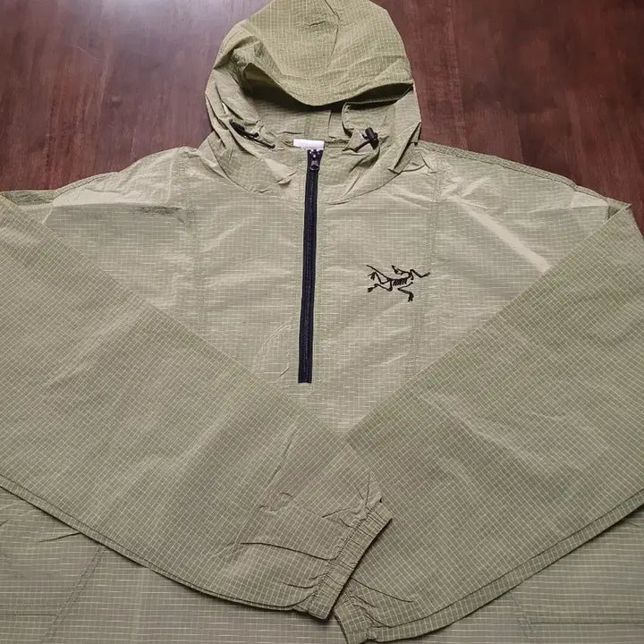[BUNJANG] ARC Half Zip-Up Windbreaker Jacket Green / 아크 하프집업 바람막이 그린