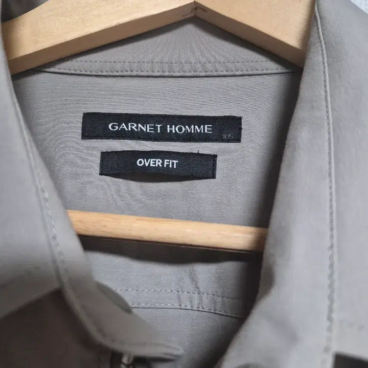 [BUNJANG] Garnet Homme Oversized Shirt-Jacket Beige (Size 105) / 가넷옴므 오버핏 셔츠형 지퍼자켓 베이지 105