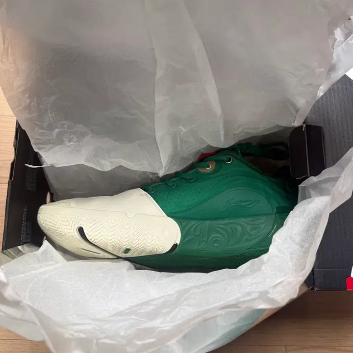 [BUNJANG] Li Ning WOW 12 "Green" Basketball Shoes US 10.5 / 리닝 와우 12 농구화 그린 us10.5