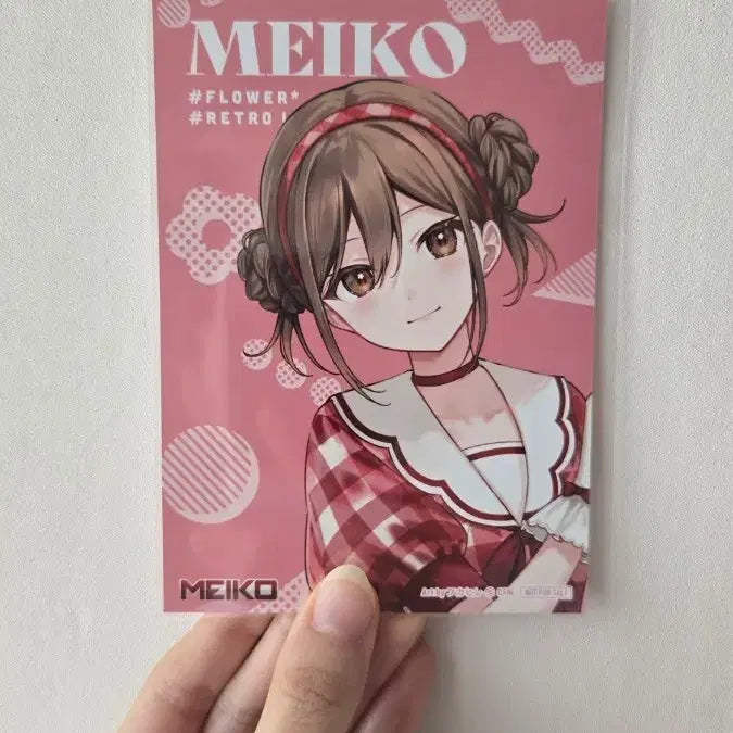 [BUNJANG] Vocaloid Flower Retro Look MEIKO Online Exclusive Mini Bromide / 보컬로이드 플라워레트로룩 MEIKO 온라인통판특전 미니브로마이드
