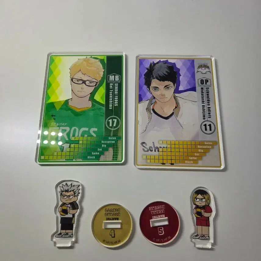 [BUNJANG] Haikyuu!! Chizori and Status Acrylic Stands Bundle Set / 하이큐 아크릴(지도리, 스테이더스)일괄 판매