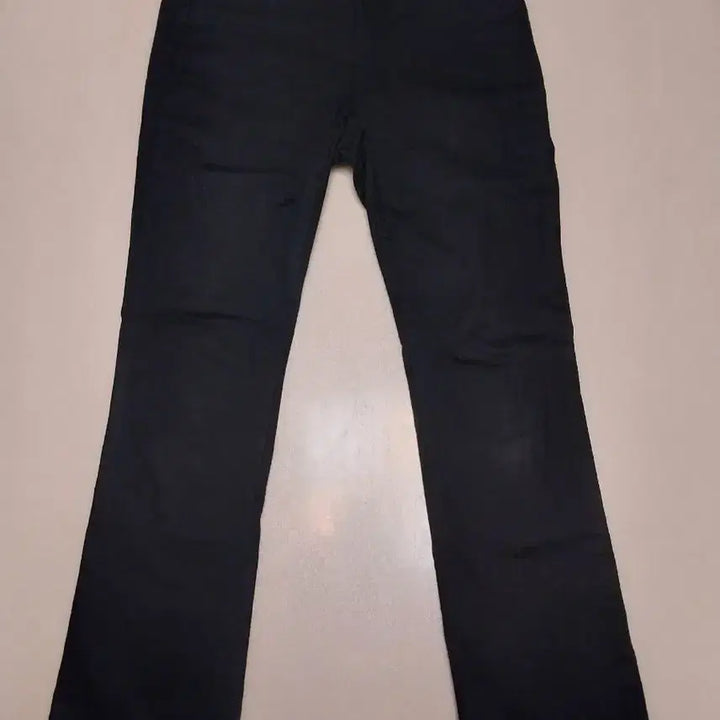 [BUNJANG] Black Cotton Semi Bootcut Pants / 블랙 코튼 세미 부츠컷 바지