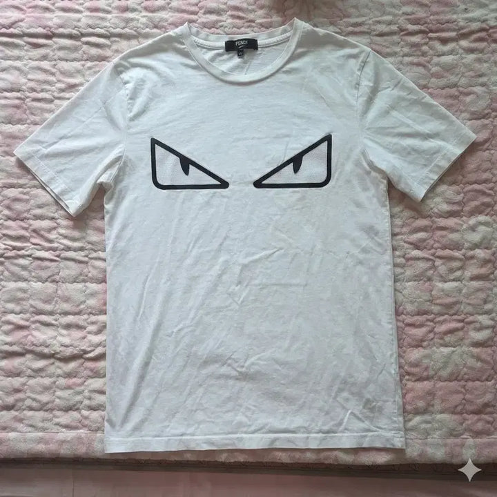 [BUNJANG] Fendi Monster Print T-Shirt White L Unisex / 펜디 몬스터 반팔티 화이트 L 남녀공용 가능