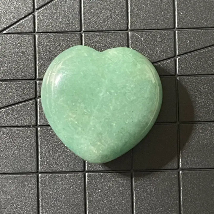 [SOLD OUT] 그린 아벤츄린 하트 카빙 천연 원석