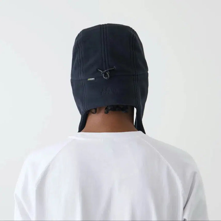 [BUNJANG] NANGA Polartec Ear Flap Cap Hat Black / NANGA 난가 폴라텍 이어 플랩 캡 모자 블랙
