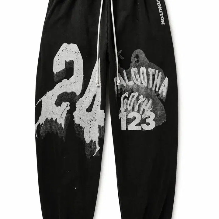 [BUNJANG] RRR123 Enemy Sweatpants Black M / [M] RRR123 에너미 스웻팬츠 블랙