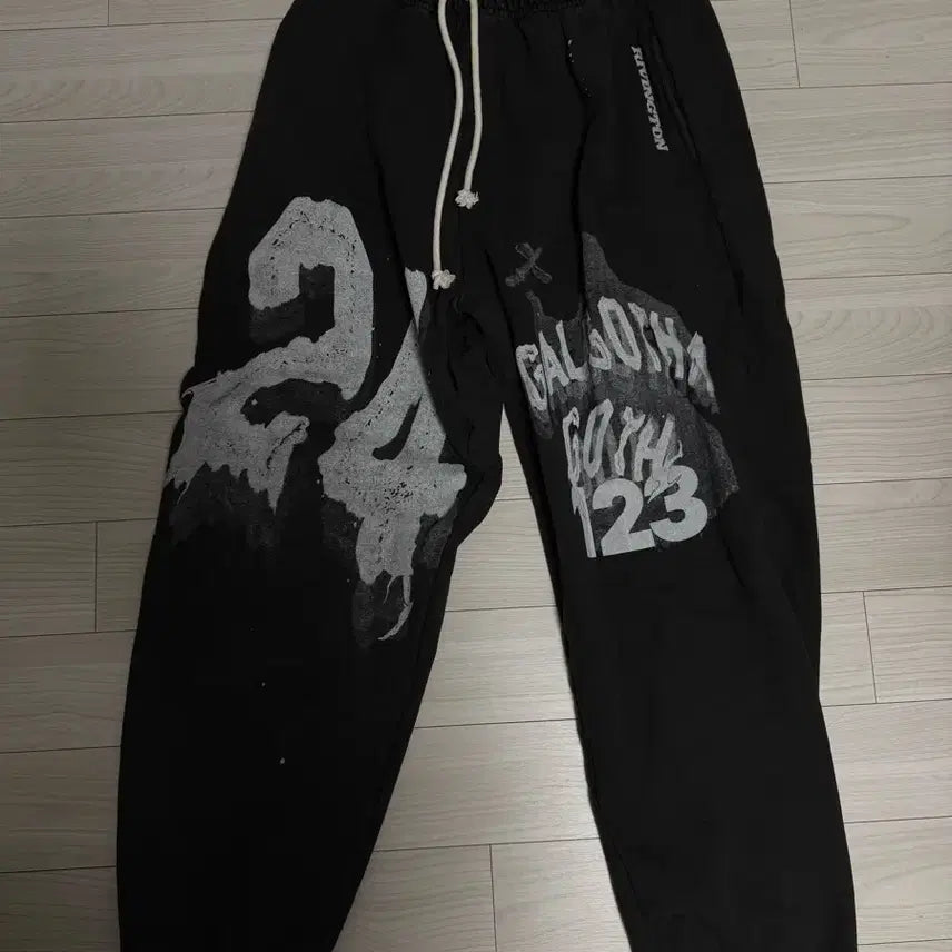 [BUNJANG] RRR123 Enemy Sweatpants Black M / [M] RRR123 에너미 스웻팬츠 블랙