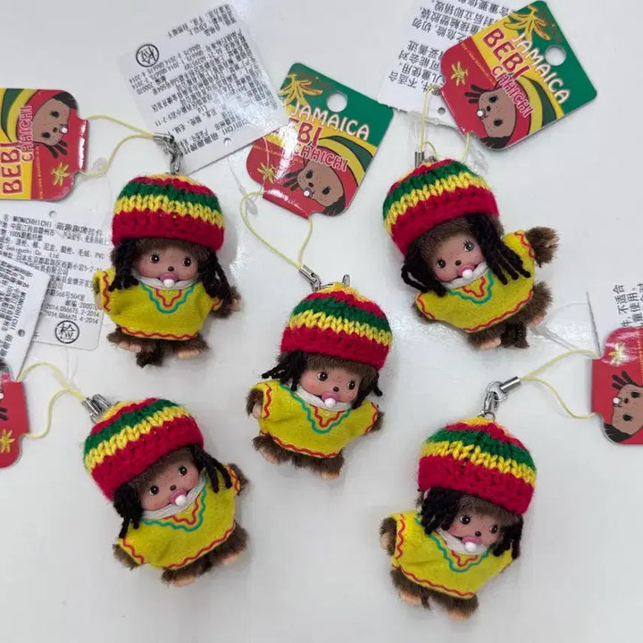 [BUNJANG] 2014 Jamaica Reggae Monchhichi Keyring / 2014 고전 자메이카 레게치치 몬치치키링
