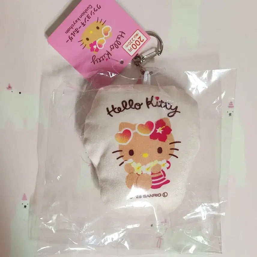 [BUNJANG] Sanrio Tanning Hello Kitty Cushion Keychain / 산리오 태닝 키티 쿠션 키링
