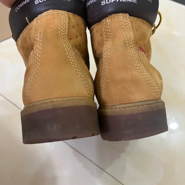 [BUNJANG] Comme des Garçons x Supreme x Timberland Collaboration Work Boots / 꼼데x슈프림x팀버 콜라보 워커부츠