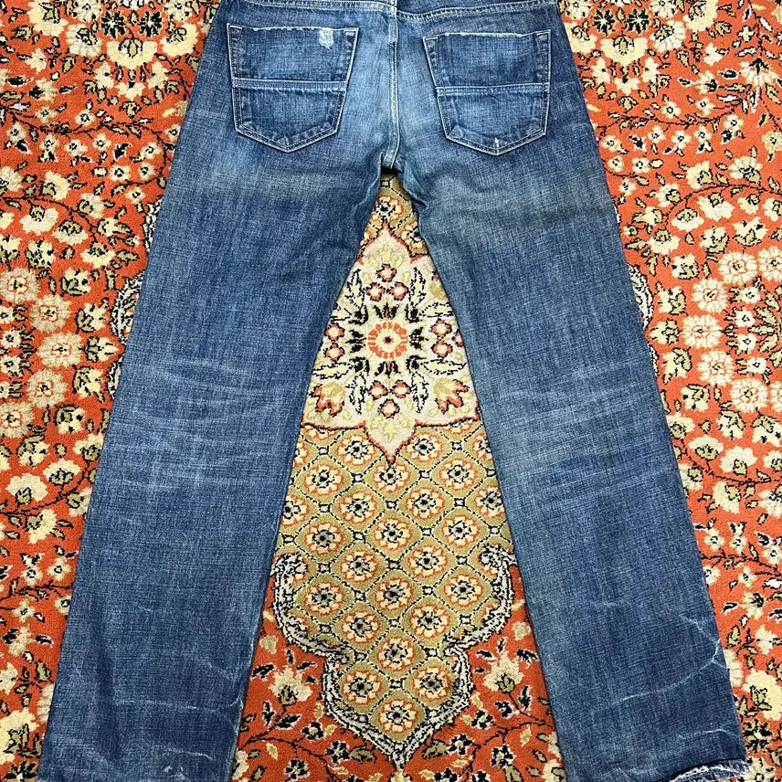 [BUNJANG] Adidas x Diesel Larkee Vintage Washed Denim Pants / [29] 아디다스 디젤 LARKEE 빈티지 워싱 데님팬츠