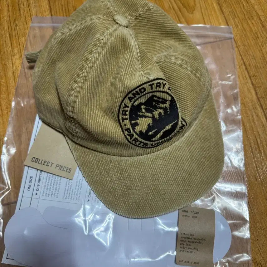 [BUNJANG] Collect Piece Corduroy Baseball Cap Beige / 컬렉트피시스 코듀로이 모자 베이지 정가 팝니다