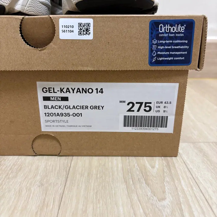 [BUNJANG] Asics Gel-Kayano 14 Black Glacier Grey / [275] 아식스 젤 카야노 14 블랙 글레이셔 그레이 (상태 최상)