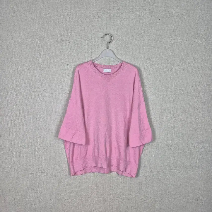 [BUNJANG] Soft &amp; Bright Pink Knit Sweater (L) / 