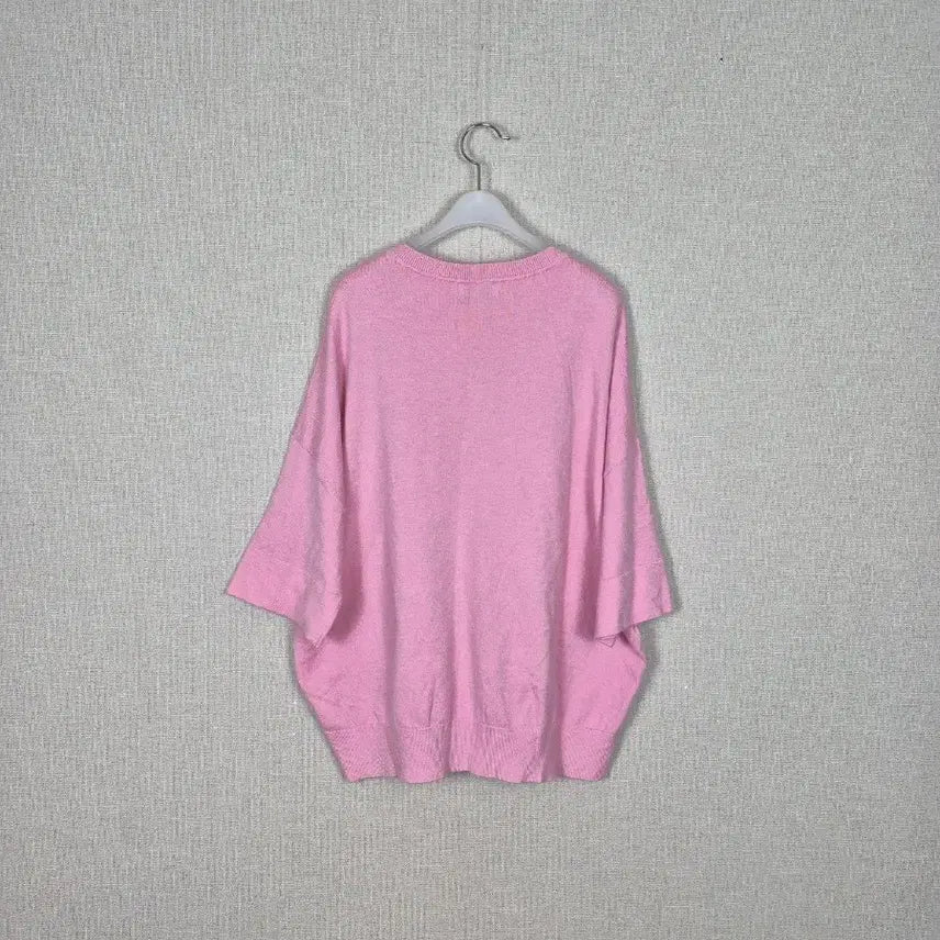 [BUNJANG] Soft &amp; Bright Pink Knit Sweater (L) / 