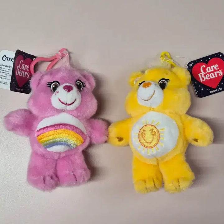 [BUNJANG] Care Bears Cheer Bear Bag Charm Keychain Bundle / 케어베어 인형 치어베어 가방고리 키링 일괄