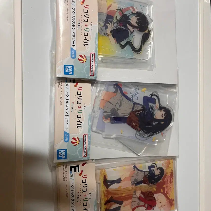 [BUNJANG] Lycoris Recoil Kuji Prize A Acrylic Standee Bundle Set / 리코리스리코일 쿠지 아크릴 E상 일괄판매
