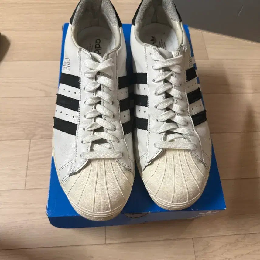 [BUNJANG] Adidas Superstar 80s Reconstructed White Black (EE7396) Shoes / 아디다스 슈퍼스타 80s 리콘 화이트 블랙 (EE7396) 285