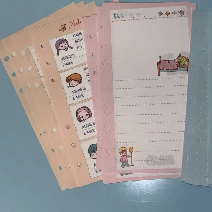 [BUNJANG] Vintage 6-Hole Diary Inserts Refills / 고전문구 고전 다이어리 6공 속지 내지 리필