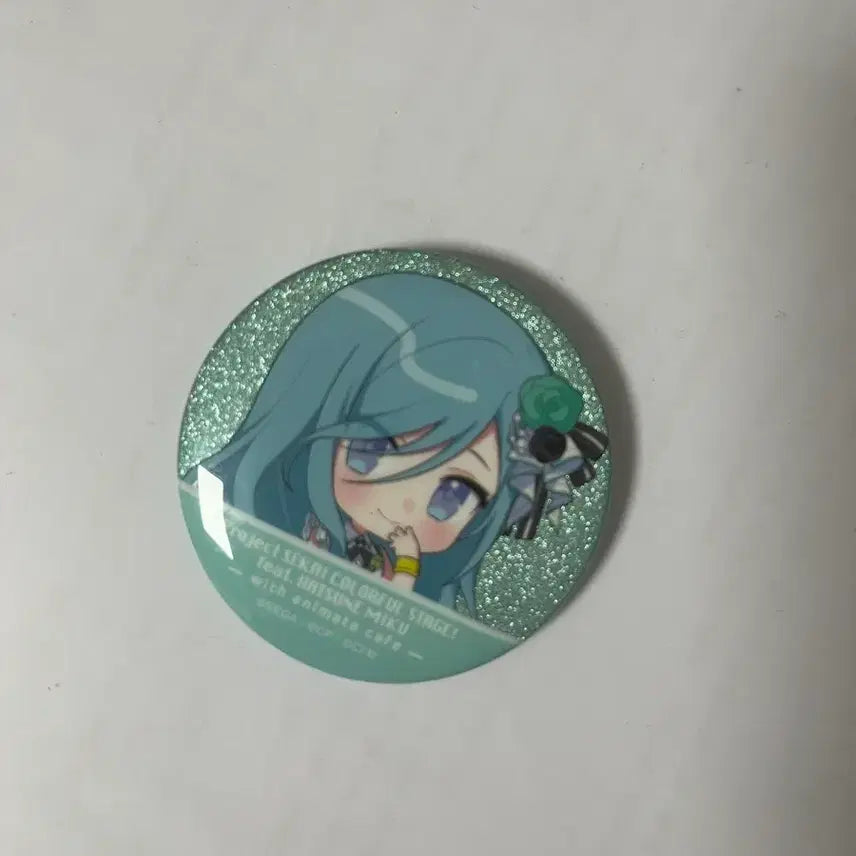 [BUNJANG] Hinomori Shizuku Glitter Edge Can Badge / 히노모리 시즈쿠 캔뱃지