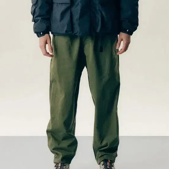[BUNJANG] Gramicci Wide Tapered Pants (Khaki, S) / 텍X새상품) 그라미치 와이드 테이퍼드(카키, S)