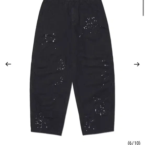 [BUNJANG] No Manual Painted Double Knee Pants / 노메뉴얼 페인티드 바지PAINTED DOUBLE KNEE PANTS