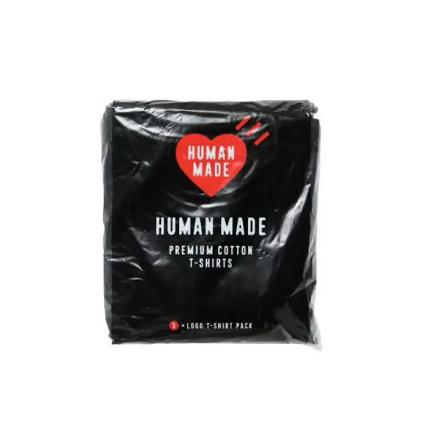 [BUNJANG] Human Made Basic T-Shirt Black 3-Pack XL / 휴먼메이드 기본 반팔티셔츠 블랙 3팩 XL