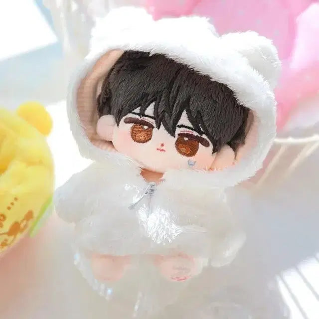 [BUNJANG] 10cm DMMS Polar Bear Plush Doll / 10cm솜옷장 Dms옷장 폴라베어 /20cm솜인형옷(검색키워드)