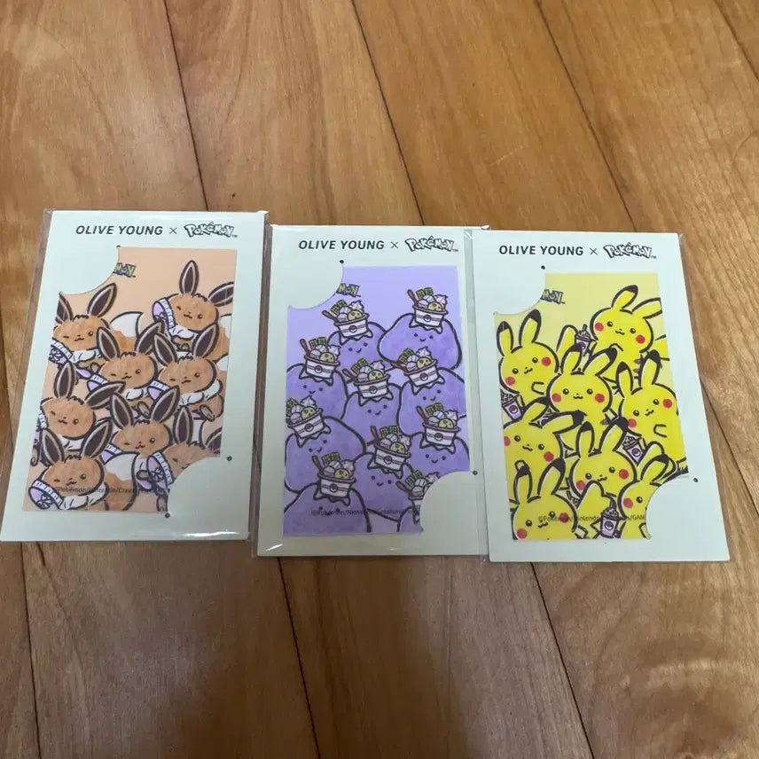 [BUNJANG] Olive Young Pokemon Card Sticker Bundle Set / 올리브영 포켓몬 카드 스티커 일괄