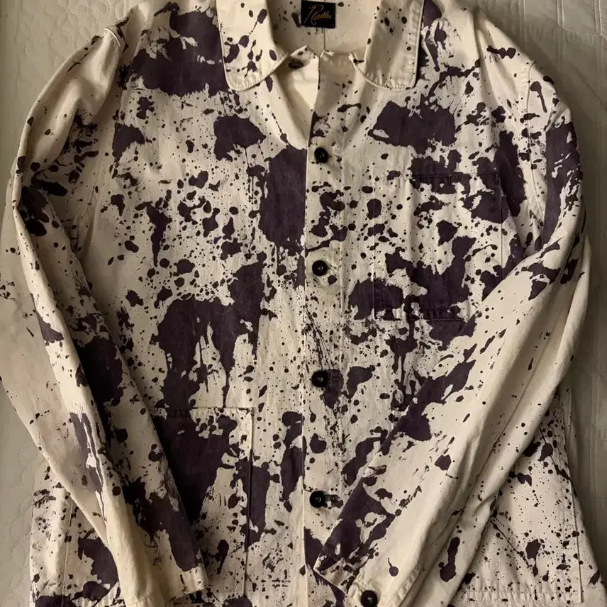 [BUNJANG] Needles D.N. Paint Splatter Coverall Jacket / [L] 니들스 D.N. Paint Splatter Coverall