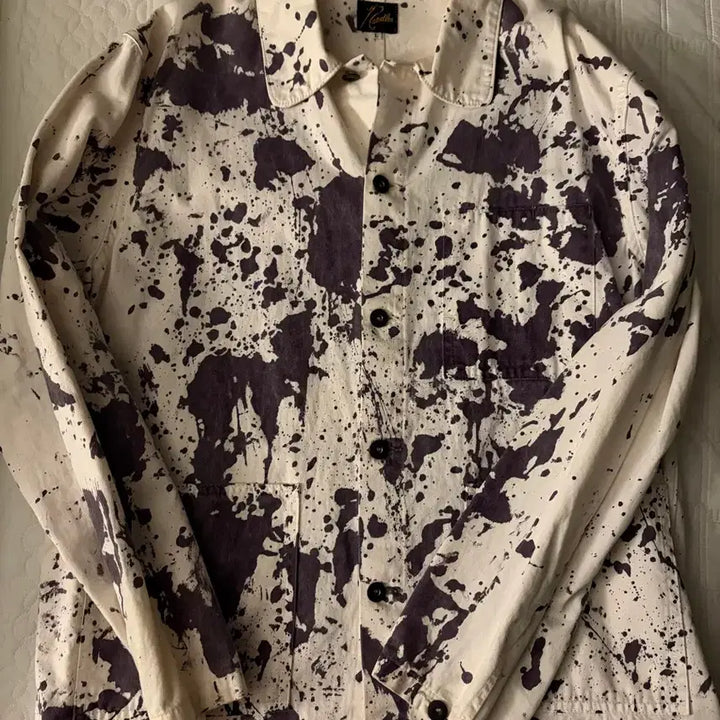 [BUNJANG] Needles D.N. Paint Splatter Coverall Jacket / [L] 니들스 D.N. Paint Splatter Coverall