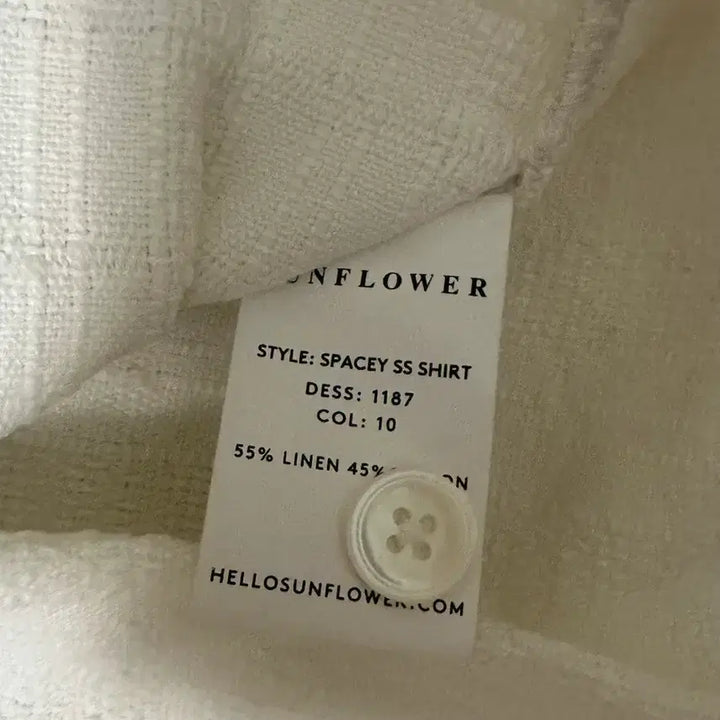 [BUNJANG] Sunflower Spacy Short Sleeve Shirt White L / [L] 선플라워 스페이시 반팔 셔츠 화이트