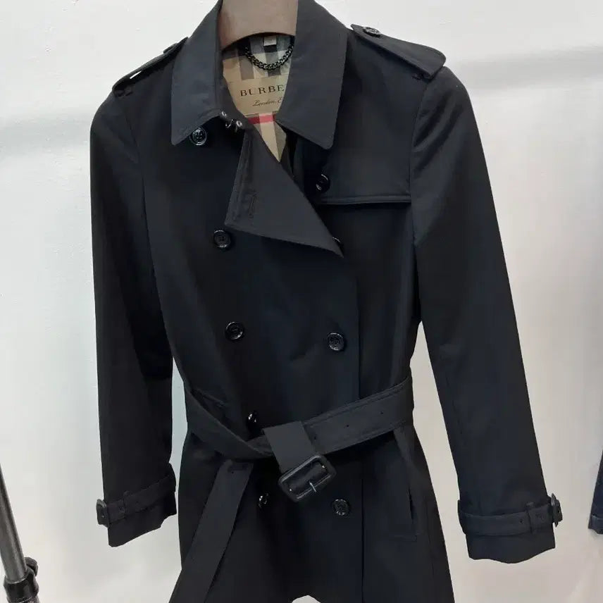 [BUNJANG] Burberry Black Cotton Gabardine The Harlow Trench Coat / 여) 버버리 하본 트렌치코트