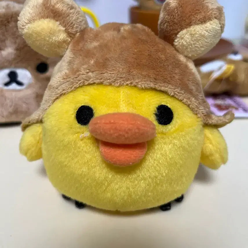 [BUNJANG] Rilakkuma Kiiroitori Hat Plush Doll / 리락쿠마 모자 키이로이토리
