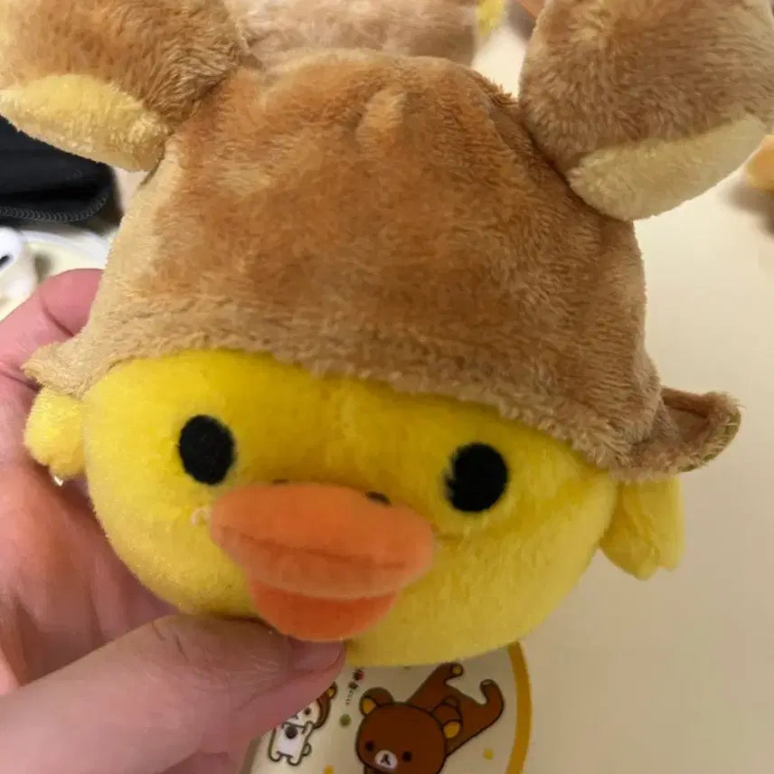 [BUNJANG] Rilakkuma Kiiroitori Hat Plush Doll / 리락쿠마 모자 키이로이토리