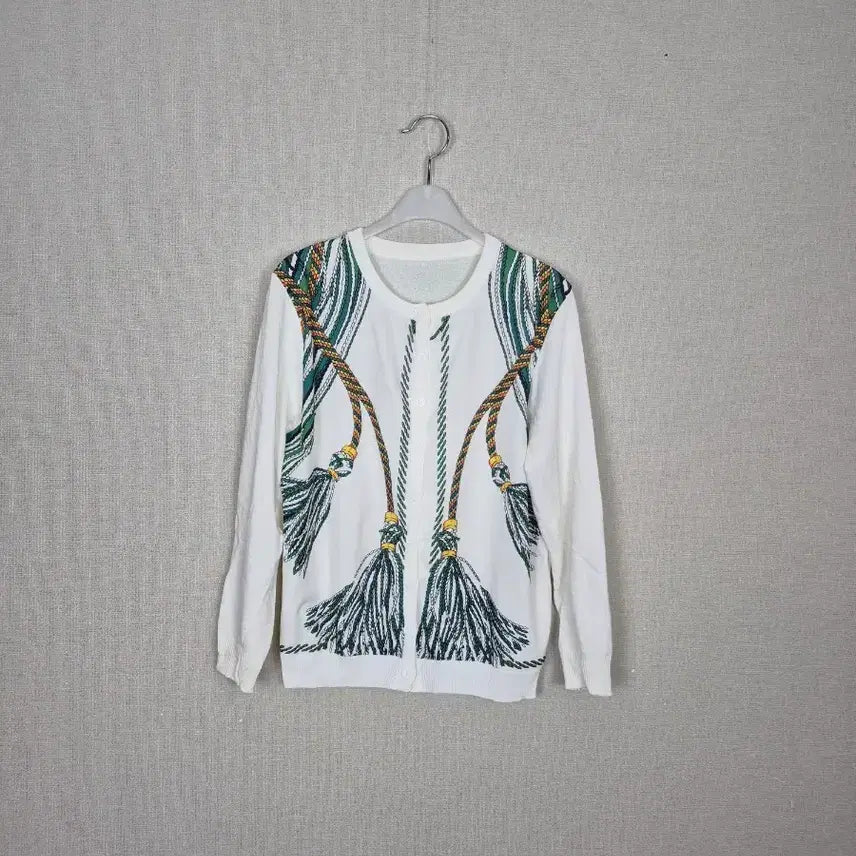 [BUNJANG] Unique Printing Knit Cardigan / 