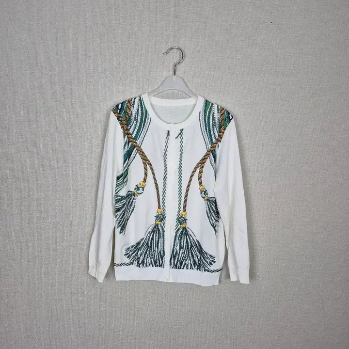 [BUNJANG] Unique Printing Knit Cardigan / 