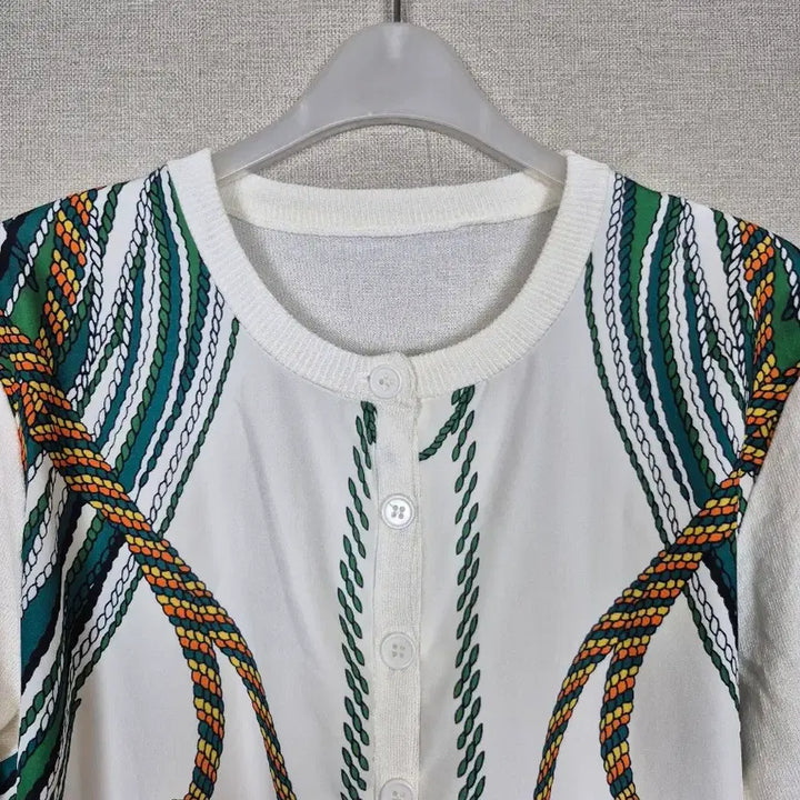 [BUNJANG] Unique Printing Knit Cardigan / 