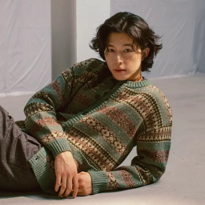 [BUNJANG] Another Office Grandma Fairisle Cardigan Size 3 / 어나더오피스 그랜마 가디건 3사이즈 Grandma Fairisle